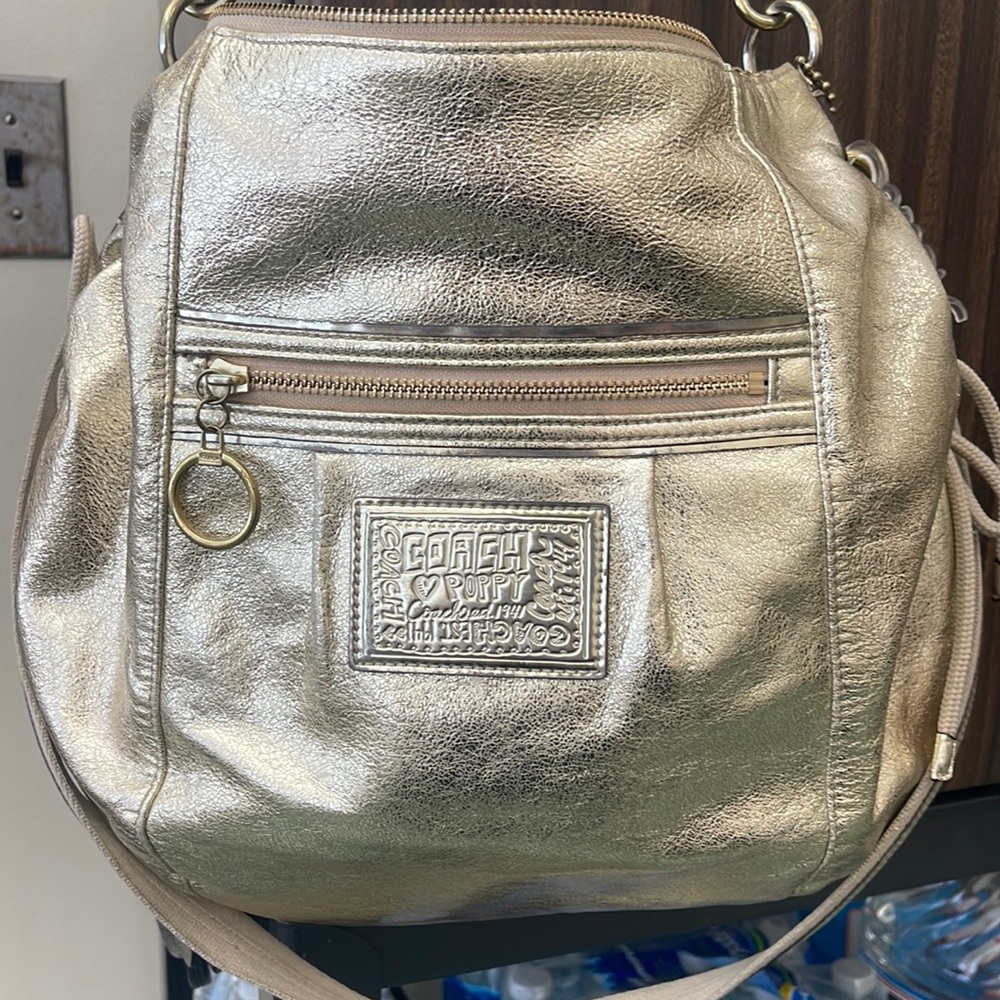 Crossbody coach bag with handle